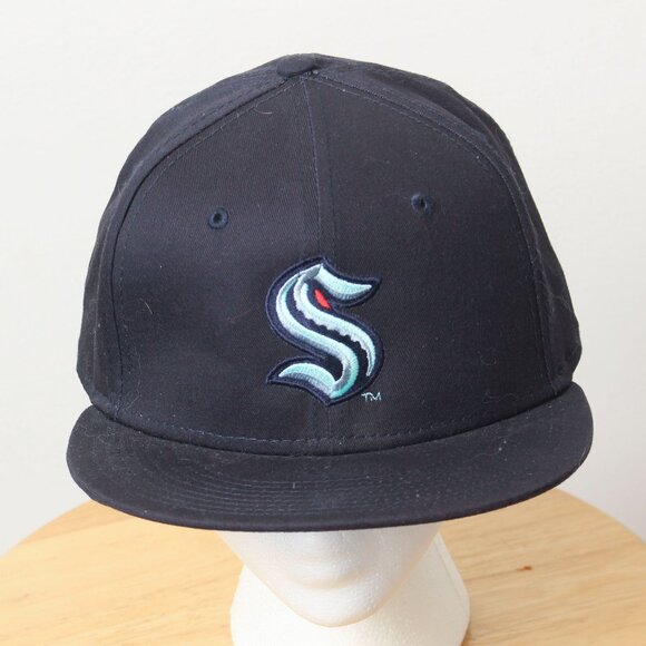 Seattle Kraken Hat Mens OSFM Blue 9Fifty Hockey Snapback - Picture 1 of 7
